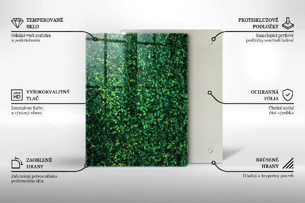 Protetor de placa de indução Planta com folhas pequenas