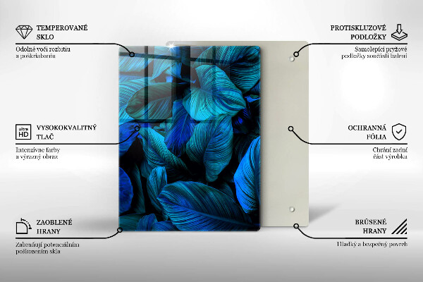 Proteção para placa de indução Folhas de vegetação da selva