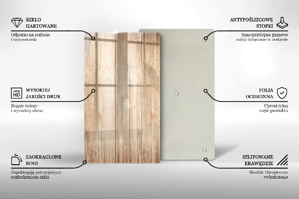 Proteção para placa de indução Tábuas de madeira