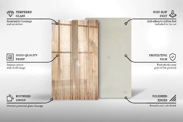 Proteção para placa de indução Tábuas de madeira