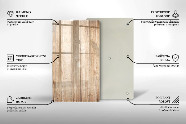 Proteção para placa de indução Tábuas de madeira