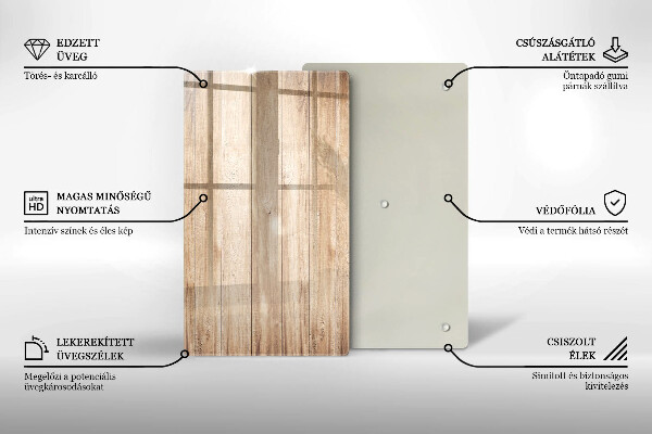 Proteção para placa de indução Tábuas de madeira