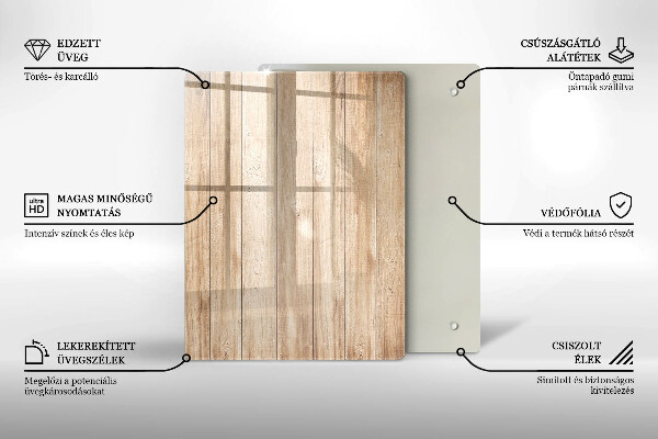Proteção para placa de indução Tábuas de madeira