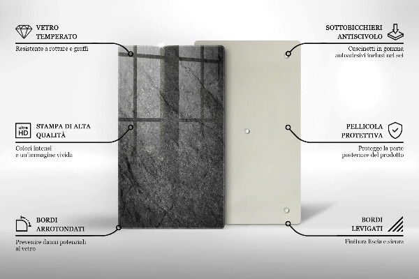 Protetor de placa de indução Textura de pedra