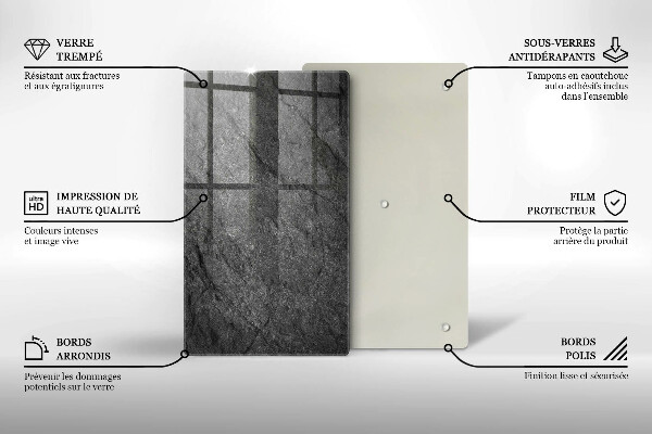 Protetor de placa de indução Textura de pedra