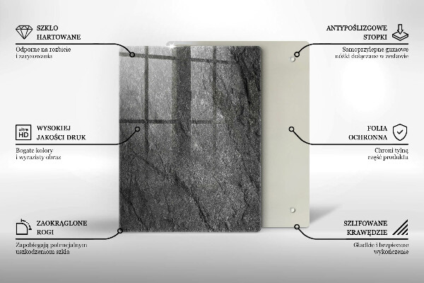 Protetor de placa de indução Textura de pedra