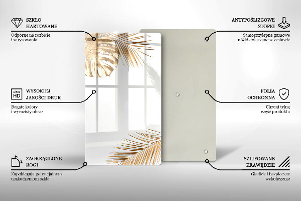 Proteção para placa de indução Folhas douradas