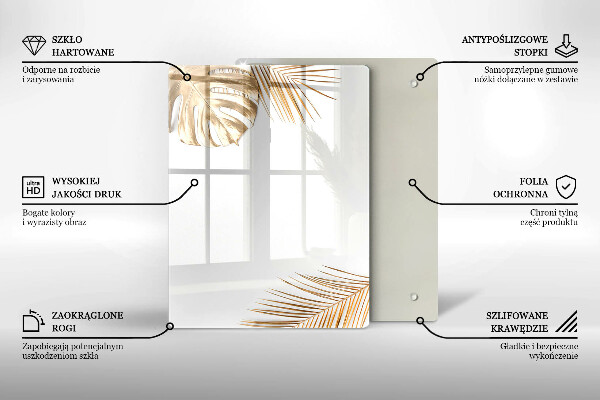 Proteção para placa de indução Folhas douradas