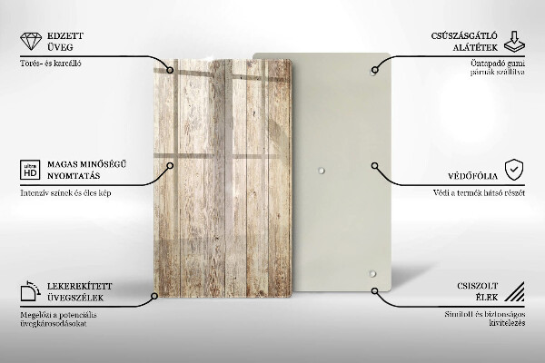 Protetor de placa de indução Tábuas de madeira