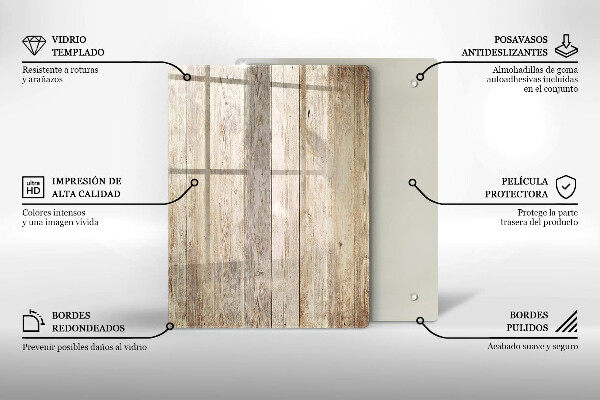 Protetor de placa de indução Tábuas de madeira