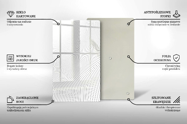 Proteção para placa de indução Padrão de linha moderno