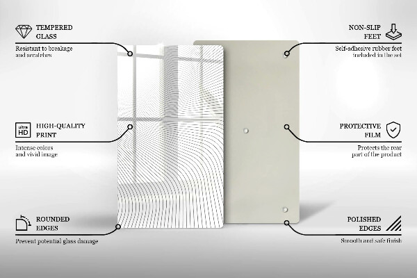 Proteção para placa de indução Padrão de linha moderno