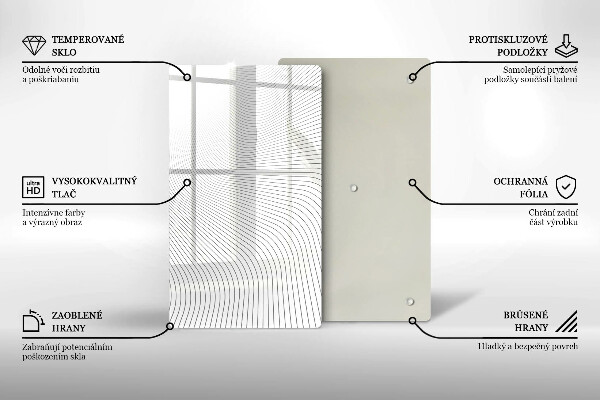 Proteção para placa de indução Padrão de linha moderno