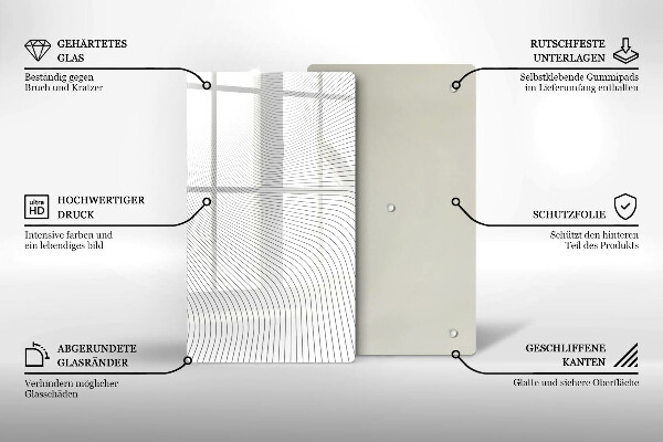 Proteção para placa de indução Padrão de linha moderno