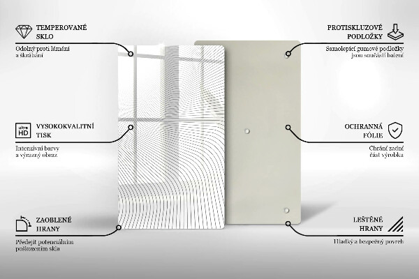 Proteção para placa de indução Padrão de linha moderno