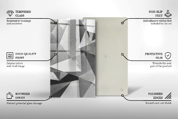 Protetor de bancada Abstração concreta nítida