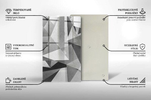 Protetor de bancada Abstração concreta nítida