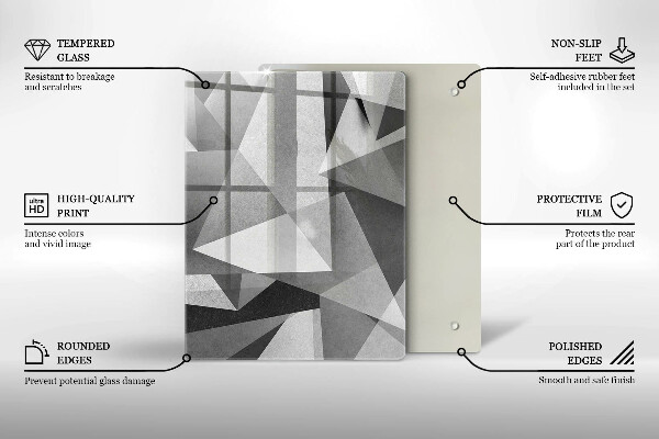 Protetor de bancada Abstração concreta nítida