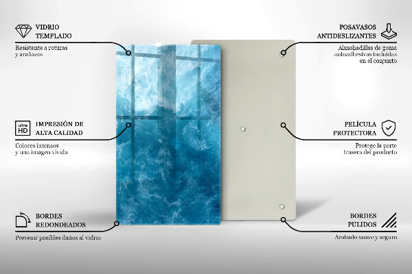 Protetor de placa de indução Água azul