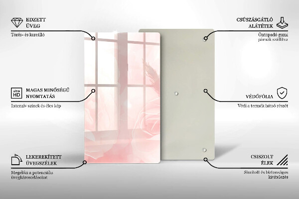 Protetor de bancada Fundo de rosas pastel