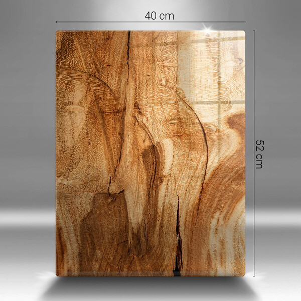 Proteção para placa de indução Textura de tábua de madeira