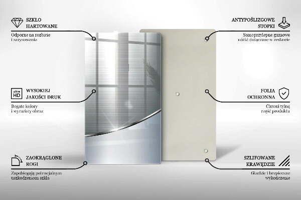 Proteção para placa de indução Padrão de abstração de metal
