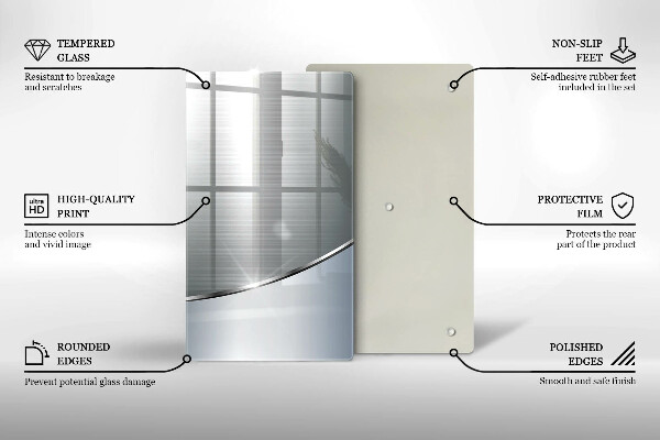 Proteção para placa de indução Padrão de abstração de metal