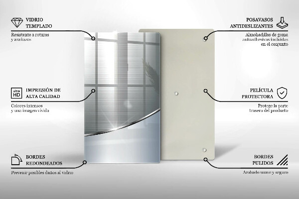Proteção para placa de indução Padrão de abstração de metal