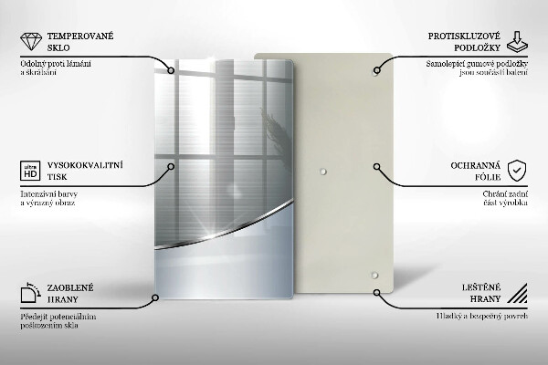 Proteção para placa de indução Padrão de abstração de metal