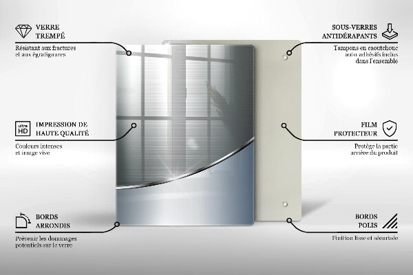 Proteção para placa de indução Padrão de abstração de metal
