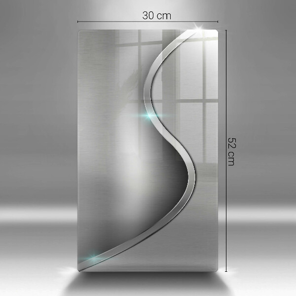 Protetor de bancada Metal prateado abstrato