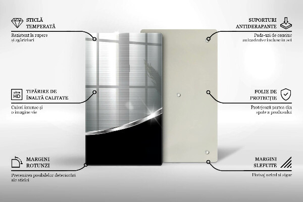 Protetor de placa de indução Abstração com metal