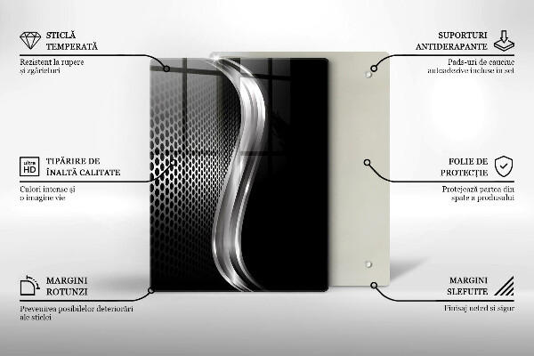 Proteção para placa de indução Estrutura metálica