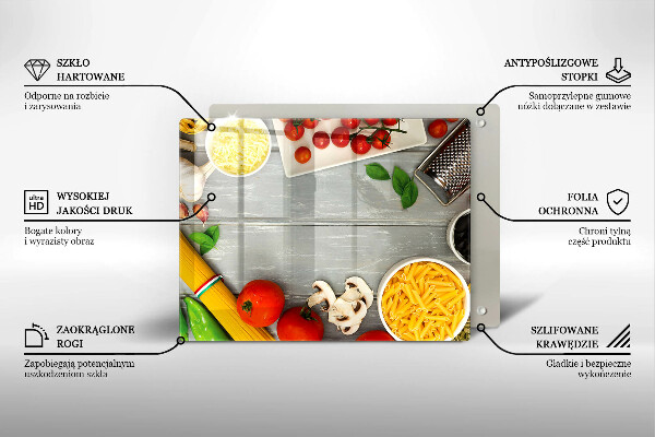 Tampa de parede para fogão a gás Comida de cozinha