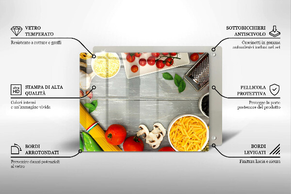 Tampa de parede para fogão a gás Comida de cozinha