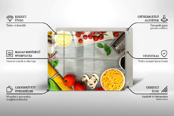 Tampa de parede para fogão a gás Comida de cozinha