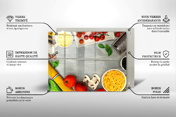 Tampa de parede para fogão a gás Comida de cozinha