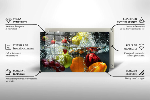 Exaustor a gás Fruta suculenta na água