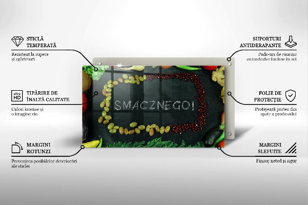 Tampa de parede do fogão a gás A inscrição Bom apetite!