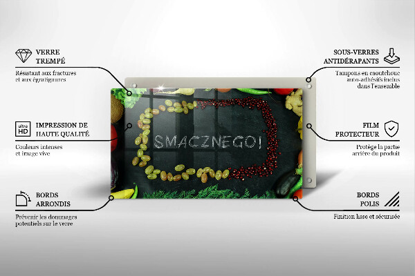 Tampa de parede do fogão a gás A inscrição Bom apetite!