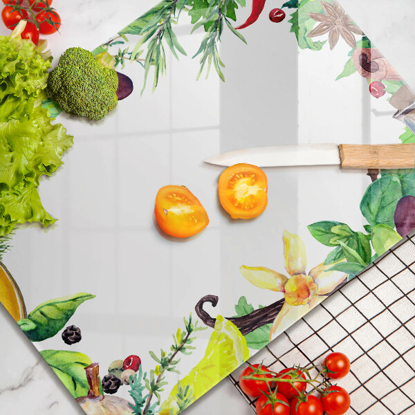 Tampa da placa de indução Comida pintada