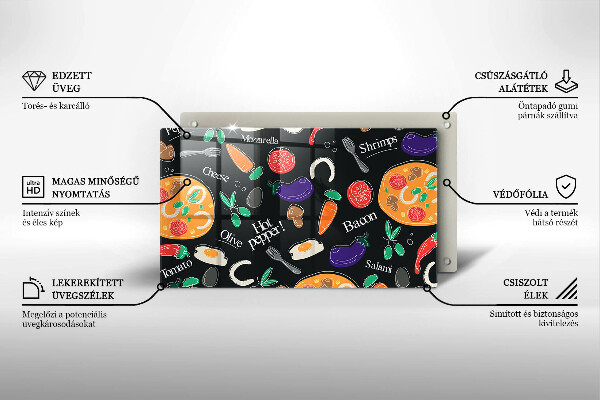 Tampa de parede do fogão a gás Ilustração de alimentos