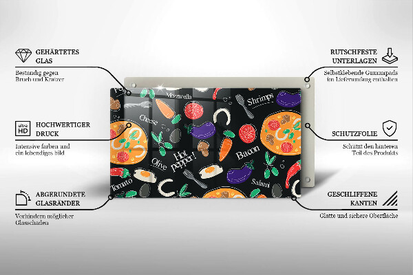 Tampa de parede do fogão a gás Ilustração de alimentos