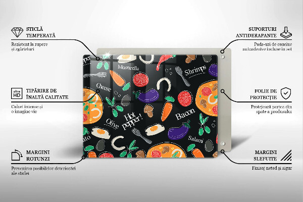 Tampa de parede do fogão a gás Ilustração de alimentos