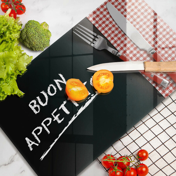 Vidro para placas de indução A inscrição Buon Appetito!