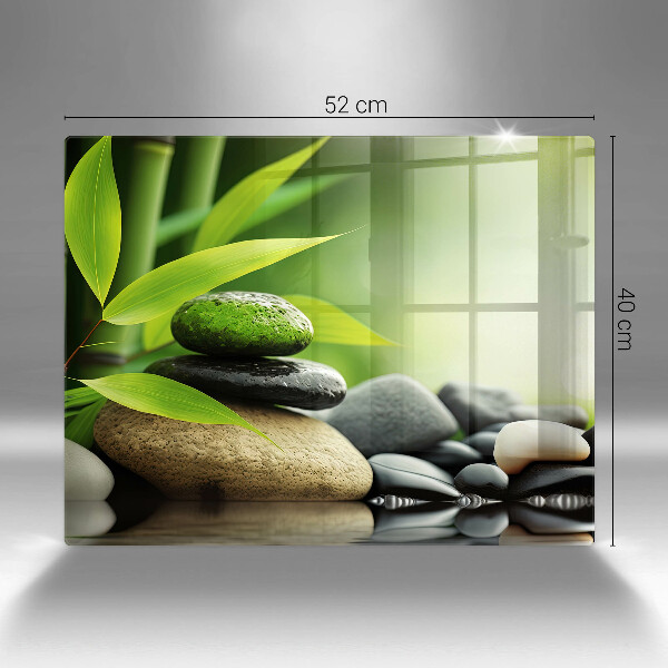 Cobertura de indução Pedras de bambu zen