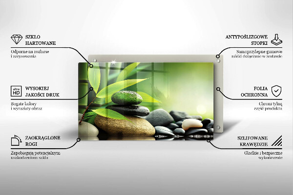 Cobertura de indução Pedras de bambu zen