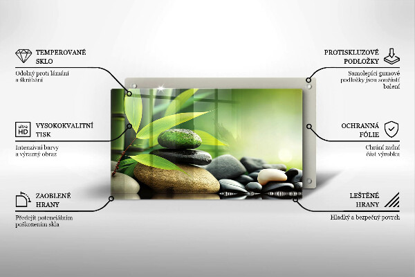 Cobertura de indução Pedras de bambu zen