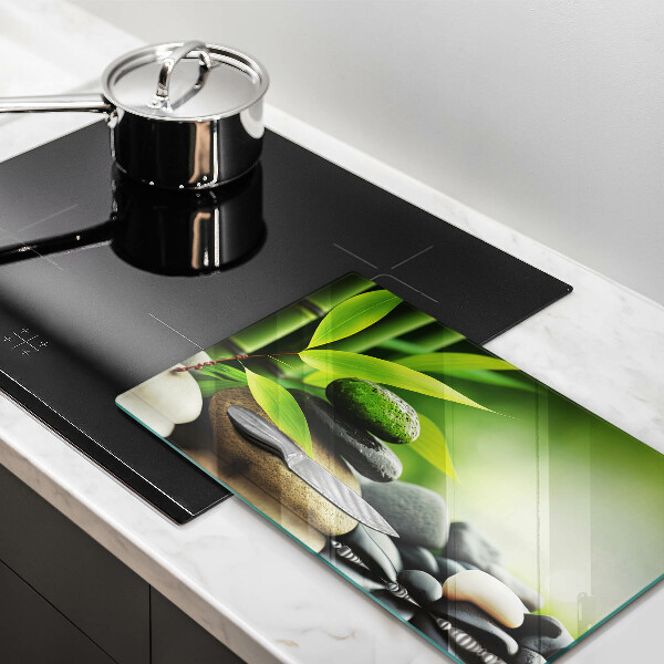 Cobertura de indução Pedras de bambu zen