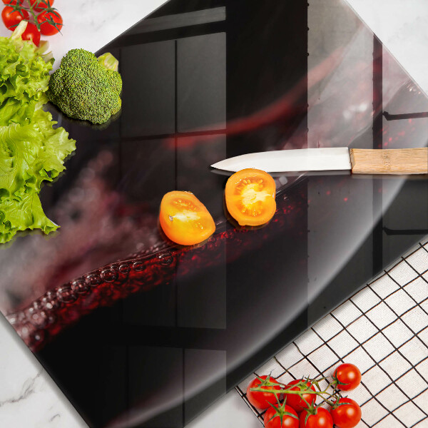 Cobertura de indução Um copo de vinho tinto